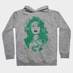 Gloria Trevi// green solid style, Hoodie